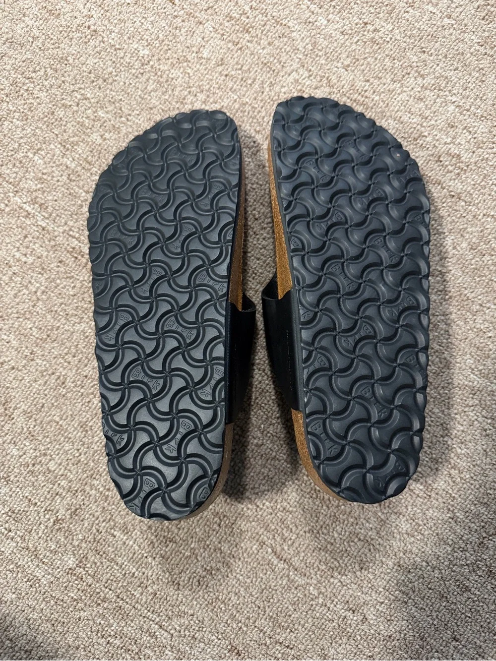 Birkenstock Ramses Black T-Strap Thong Sandals - Size 42 (US Men’s 9-9.5)